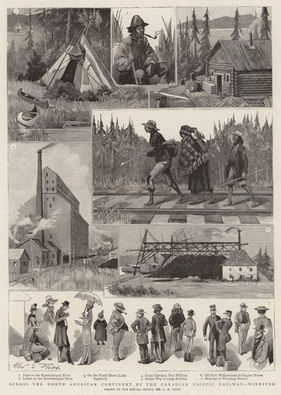 À travers le continent nord-américain par le chemin de fer canadien du Pacifique, Winnipeg - Charles Edwin Fripp